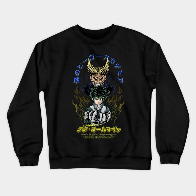 Deku x All might FUN Fanart Crewneck Sweatshirt by Wagum Std